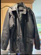 Pure Leather Lined Jacket With Hood