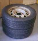 TWO 16" TIRES AND RIMS