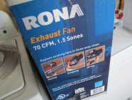 Rona ceiling fan and hose kit brand new - Photo 1 of 5