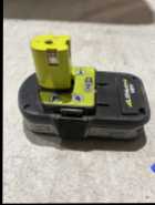 RYOBI 18V LITIUM+ BATTERY FOR SALE - Photo 1 of 2
