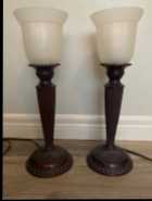 For Sale: Set of 2 Torchiere/Uplight Lamps