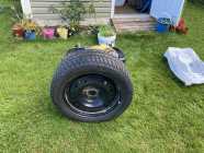 Set of 4 Bridgestone Blizzak snow tires and rims 