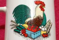 Set of 4 Rooster Mugs - Includes Display Stand! - Photo 1 of 4