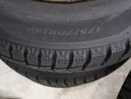 Set of 4 steel rims and tires.  Size 175/70R-14 - Photo 1 of 3