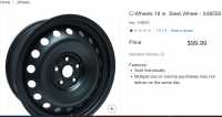 Set of 4 C-Wheels 18 in. Steel Wheel - X48556