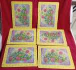 Set of 6 Cork-Backed Place Mats
