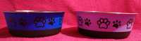 Set of Two Stainless Steel Dog Bowls