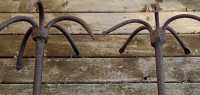 Set of Two Vintage Forged Iron Anchors - Photo 1 of 4