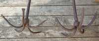 Set of Two Vintage Forged Iron Anchors - Photo 2 of 4