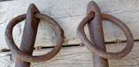 Set of Two Vintage Forged Iron Anchors - Photo 3 of 4