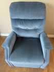 Sky Blue Reclining chair - Photo 2 of 3