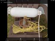 Perfect for canoe or small boat.  Also one fender. ...