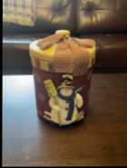 Snowman Ceramic Cookie Jar