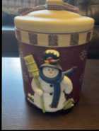 Snowman Ceramic Cookie Jar - Photo 1 of 3