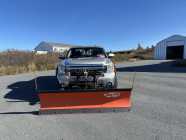 Snowplow and truck