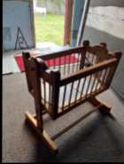 Solid Wood Dolls Cradle