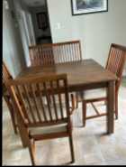 Dining room Table and 4 chairs and bench - Photo 1 of 10