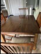 Dining room Table and 4 chairs and bench - Photo 7 of 10