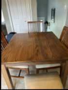 Dining room Table and 4 chairs and bench - Photo 8 of 10