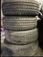 For sale: 4 truck tires. No rims. Decent tread left. ...