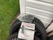 Tires &Rims for a Chev Spark and lug nuts 