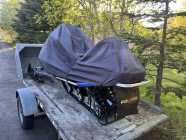 Trailer and Snowmobile 