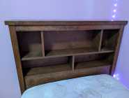 Twin mates bed, bookcase headboard and pillow-top  - Photo 1 of 3