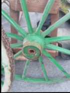 Two antique Wagon Wheels - Photo 1 of 2