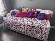 Upholstered Daybed with Trundle
