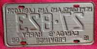 Vintage 1968 Newfoundland License Plate - Photo 1 of 2