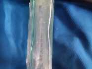 Vintage Chas Fletcher's Castoria Aqua Glass Emboss - Photo 2 of 4