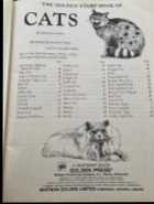 For Sale: Vintage "The Golden Stamp Book of Cats" - Photo 1 of 3