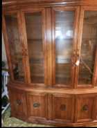 Vintage Oak Dining Display Cabinet