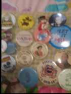 Vintage Pinback Buttons a pins. $5.00 each. - Photo 1 of 6