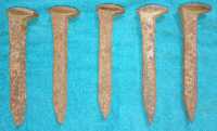 Vintage Set of 5 Railroad Spikes