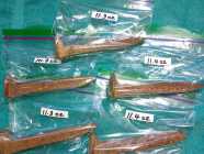Vintage Set of 5 Railroad Spikes - Photo 3 of 4