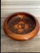 For Sale: Vintage Wooden Bowl & Platter