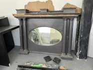 Vintage Wooden Fireplace Mantle