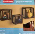 WALL CUBE SHELVES ( 3 pack)- new in box- 20.00