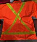 Waterproof, Windproof, hi-vis RAIN jacket. Size L