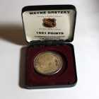 Wayne Gretzky 1851 Points Record Silver Coin. 