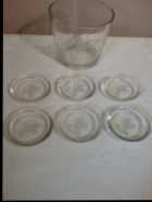 Wine bucket and coasters