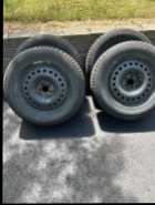 Winter tires on steel rims