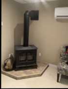 Wood stove like propane fireplace