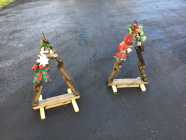 Wooden Christmas trees 