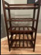 Wooden wine rack